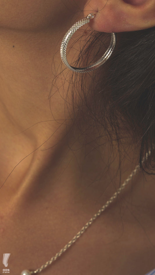 circle crafted earrings