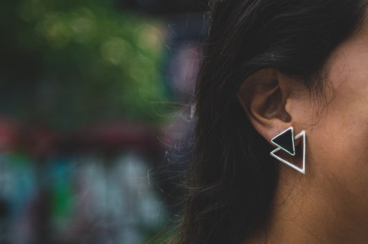 triangle earrings