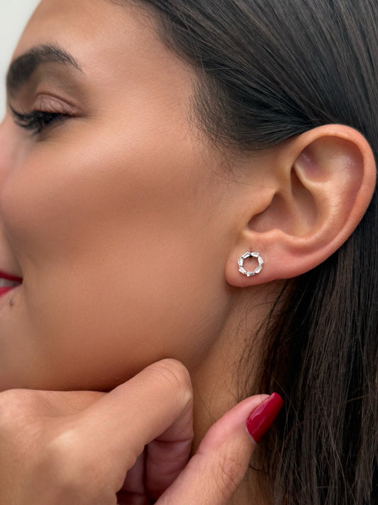 Circle Silver Studs