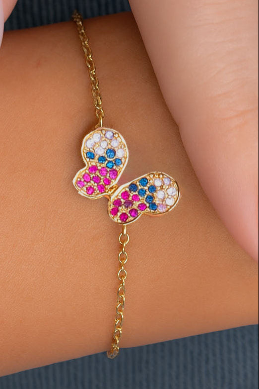 lily butterfly Bracelet