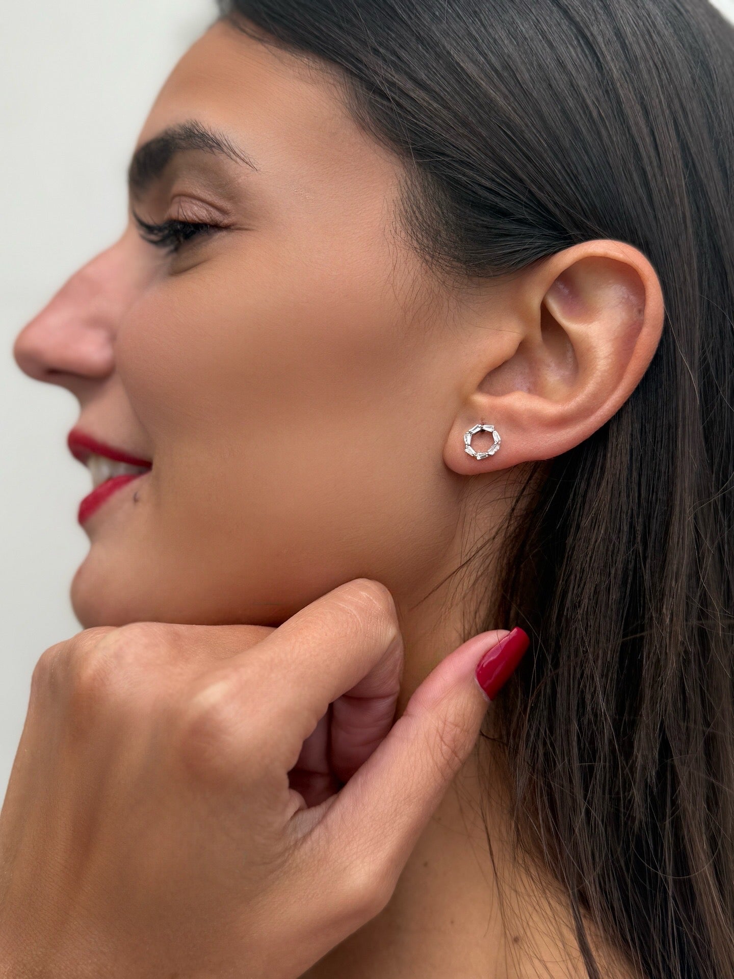 Circle Silver Studs