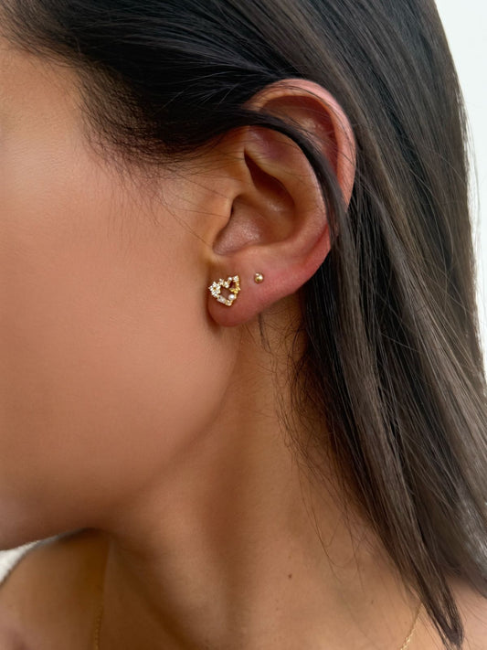 Golden Heart Earrings