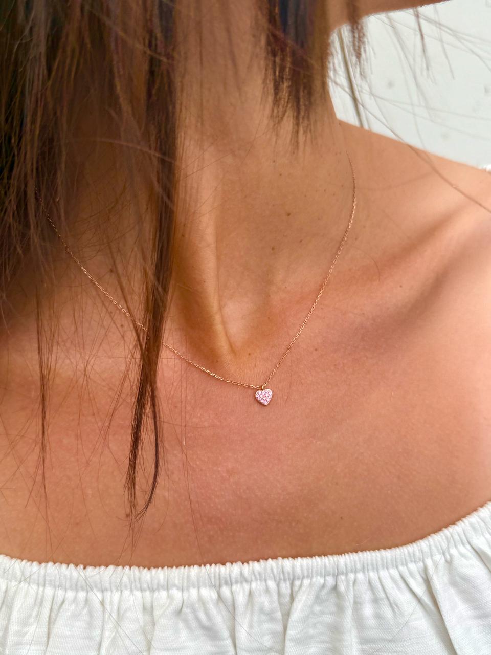 Rose Heart Necklace