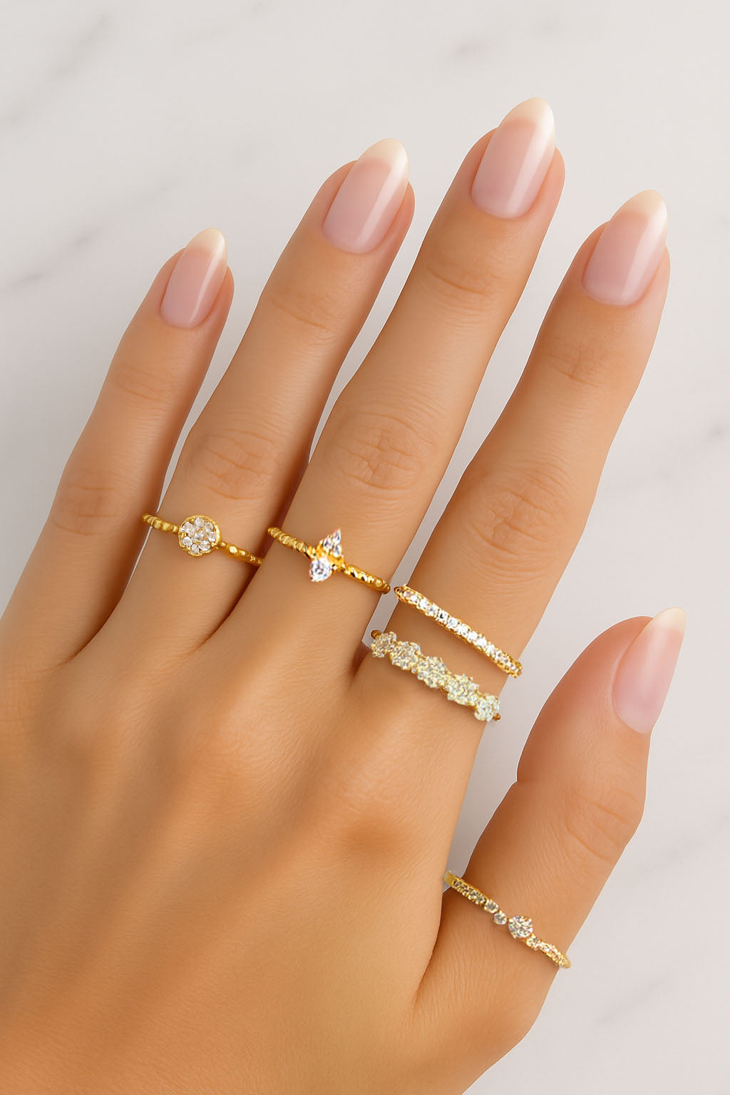 Zircon Gold Ring