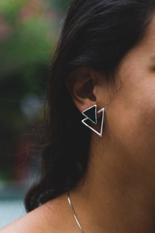 triangle earrings
