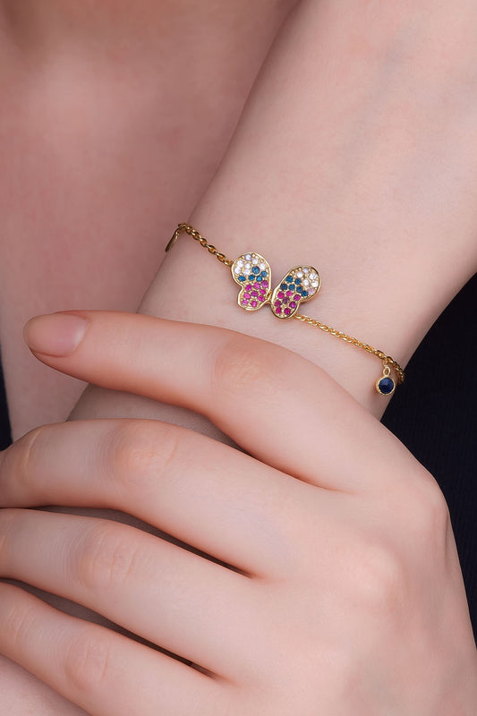 lily butterfly Bracelet