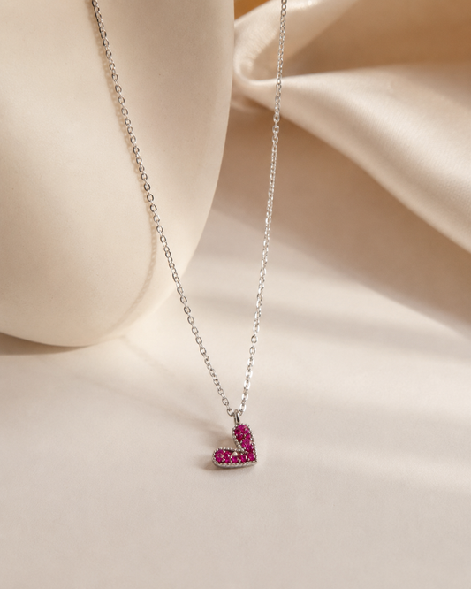 Pink Heart Necklace
