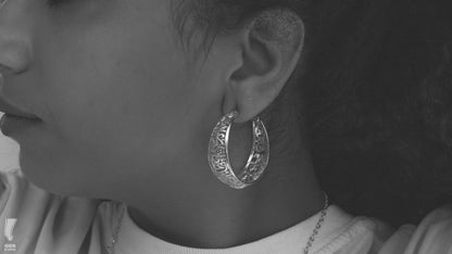 Round islamic earrings