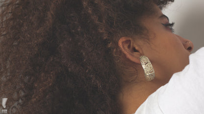 Round islamic earrings