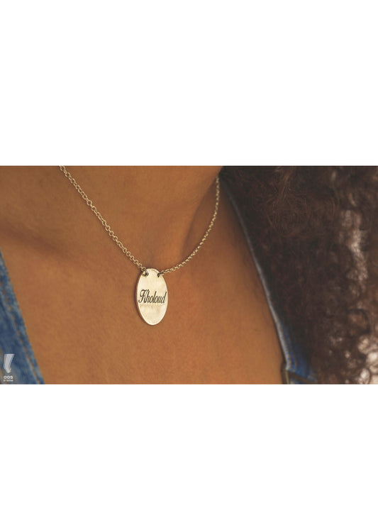 circle name necklace