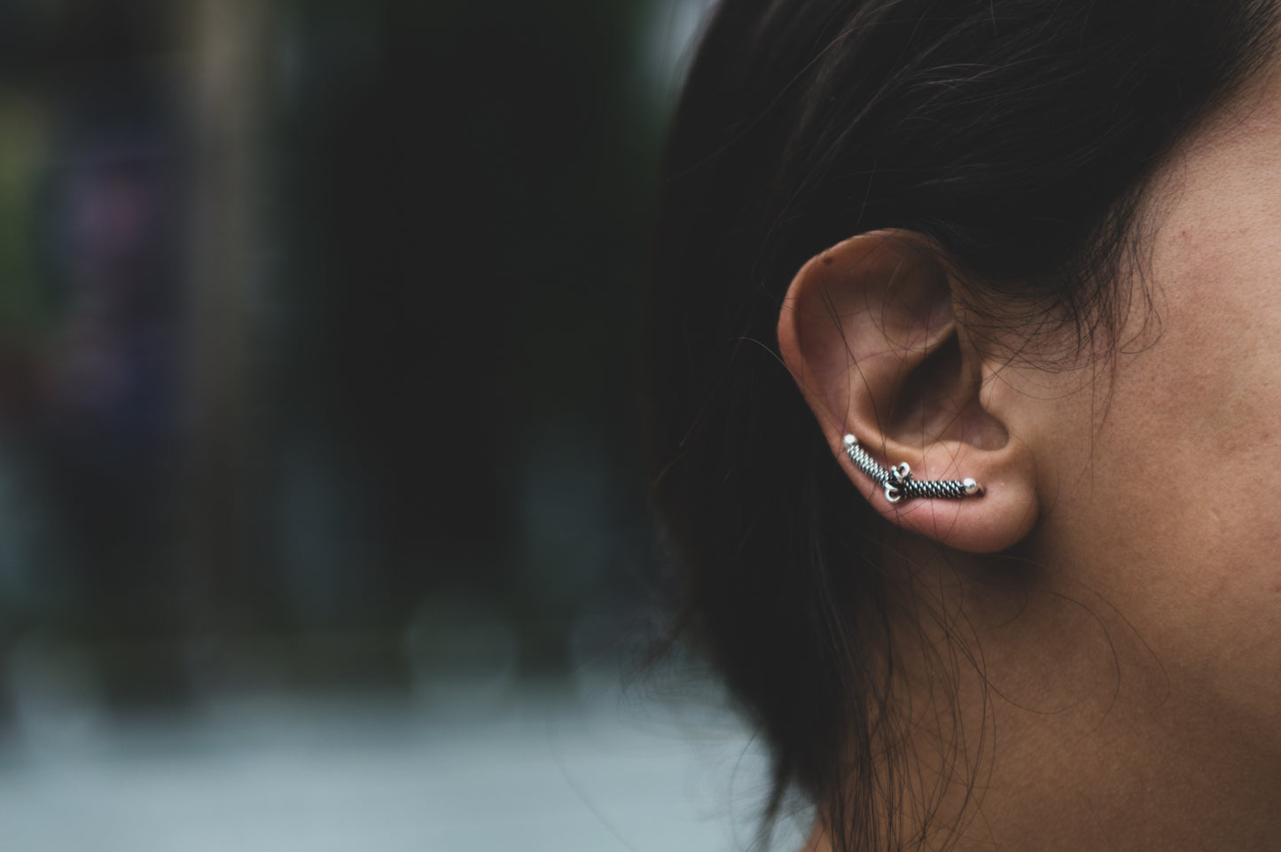 curved earrings