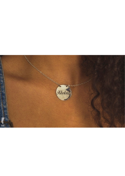 circle name necklace