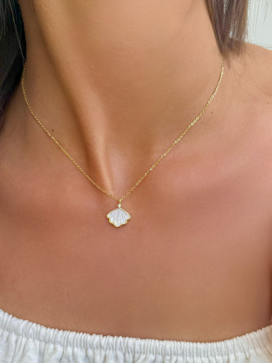 White Sea Shell Necklace